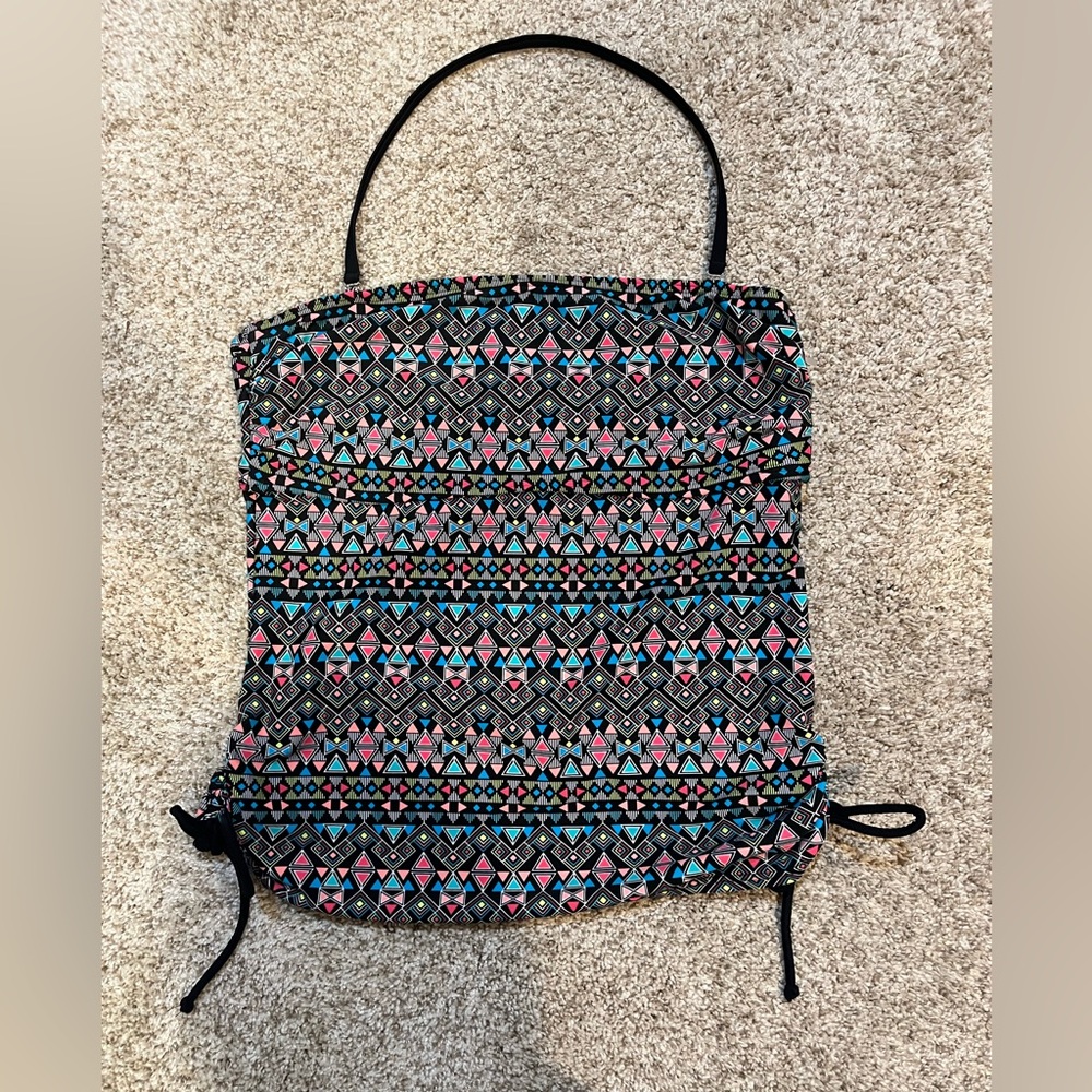 Hula Honey Multi Color Tankini Sz L
